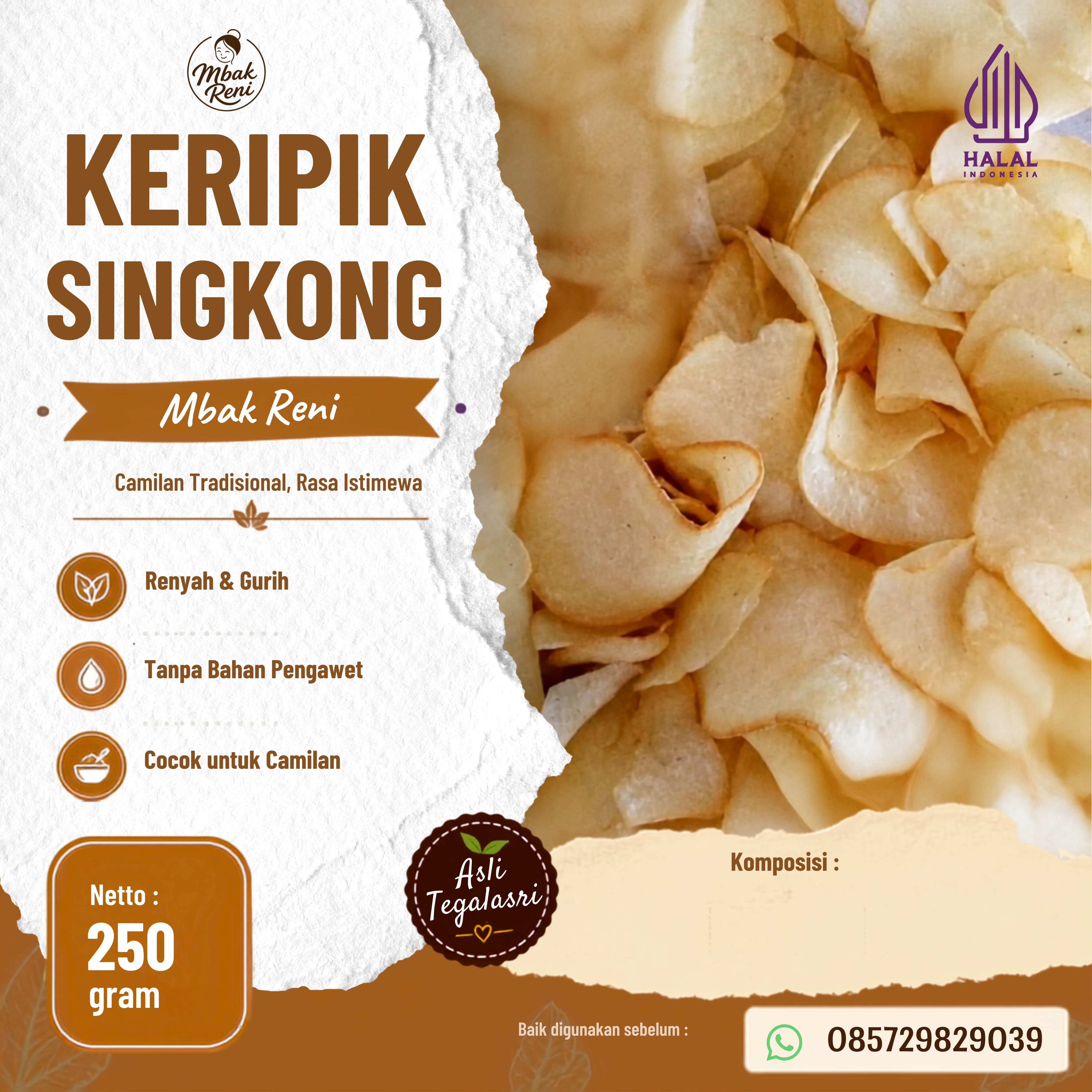 Kripik Singkong Mbak Reni