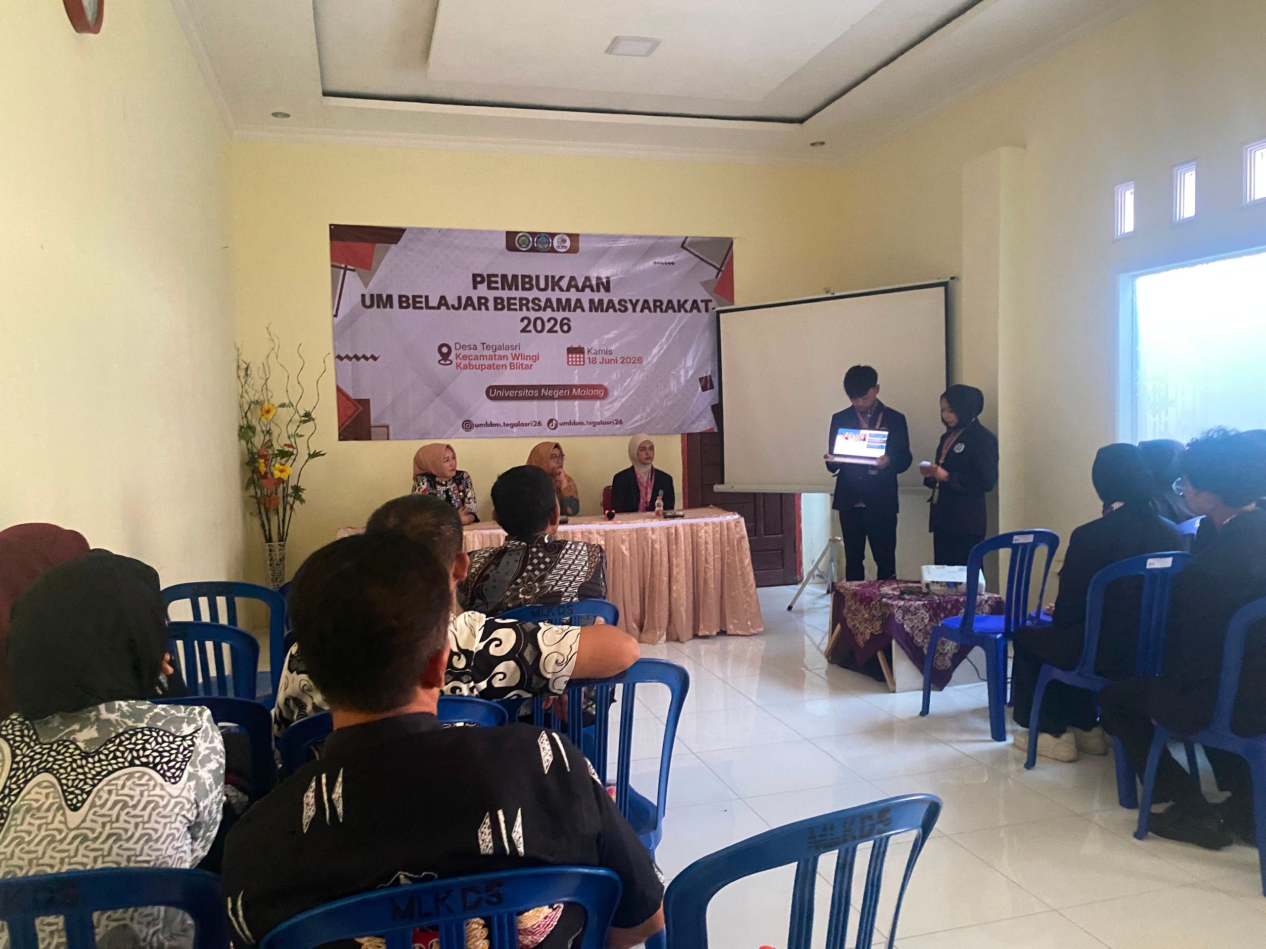 Dokumentasi presentasi program kerja Tim UM BBM.