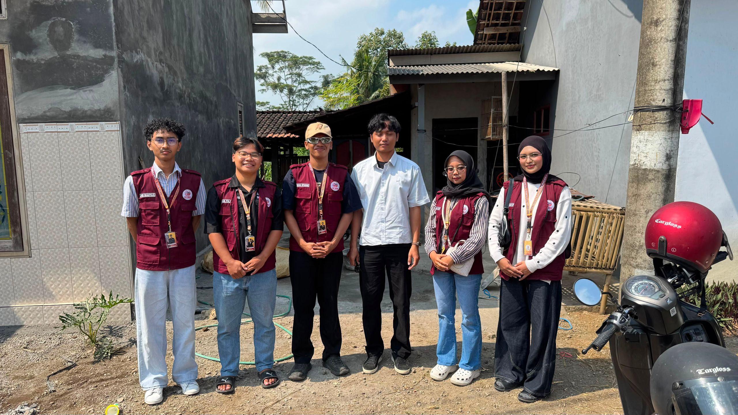 Foto bersama setelah kegiatan pendampingan.