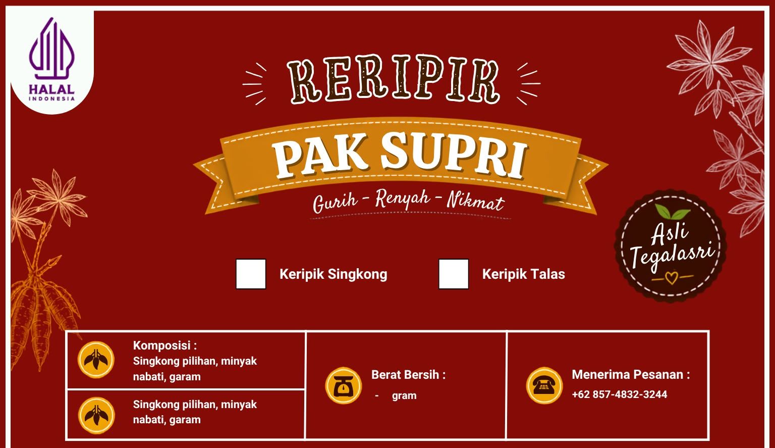 Kripik Singkong Pak Supri