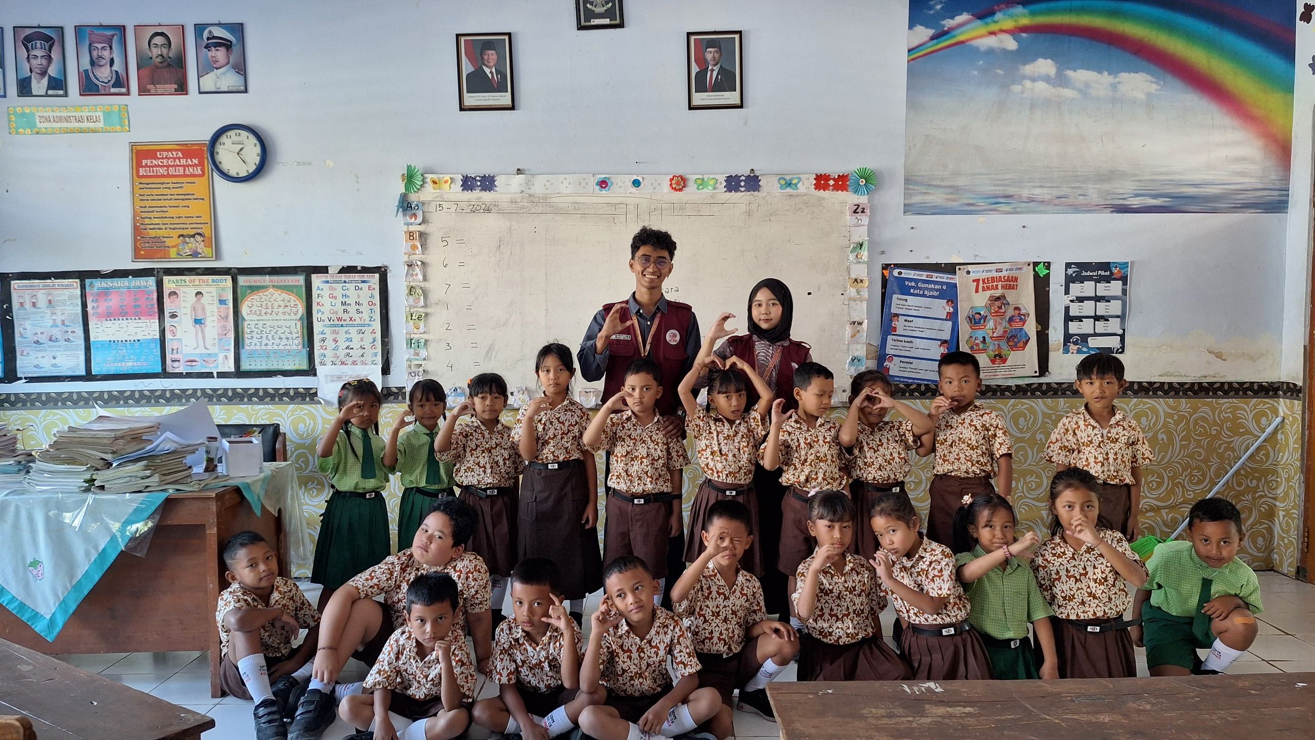 Dokumentasi kegiatan edukasi PHBS dan Pelecehan Seksual.